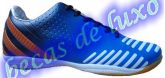 Chuteira Adidas Predator Azul e Branca (1 LINHA)