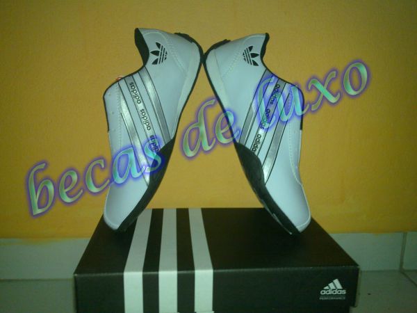 Tênis Adidas Goodyear Branco e Preto ref.0041